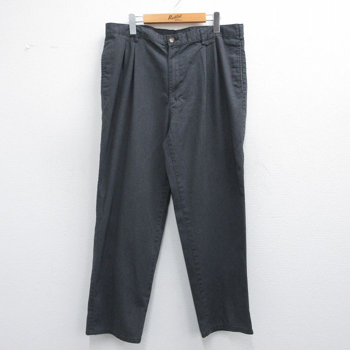 W38★古着 ピューリタン パンツ メンズ 00年代 00s 濃グレー 25mar27 中古 ボトムス ロング