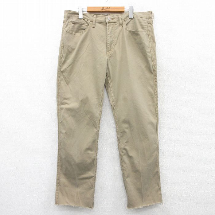 【50%OFF】W37★古着 ドッカーズ パンツ メンズ ベージュ カーキ 25mar27 中古 ボトムス ロング