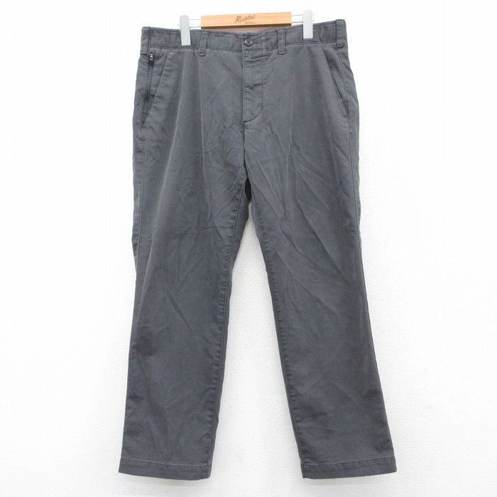 W35★古着 エディーバウアー パンツ メンズ 濃グレー 25mar27 中古 ボトムス ロング