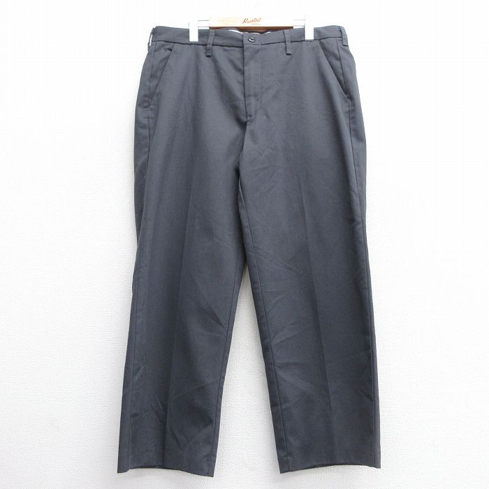 W36★古着 レッドキャップ ワーク パンツ メンズ 濃グレー 25mar28 中古 ボトムス ロング