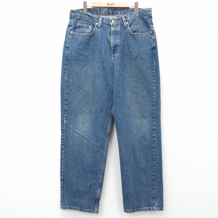 W36★古着 ラルフローレン Ralph Lauren ブランド ジーンズ メンズ コットン 紺 ネイビー デニム 25mar28 中古 ボトムス ジーパン Gパン ロング パンツ