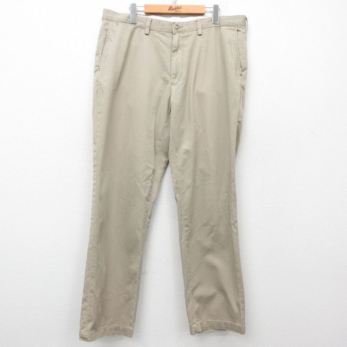 W40★古着 ラルフローレン Ralph Lauren ブランド パンツ メンズ ベージュ カーキ 25mar28 中古 ボトムス ロング
