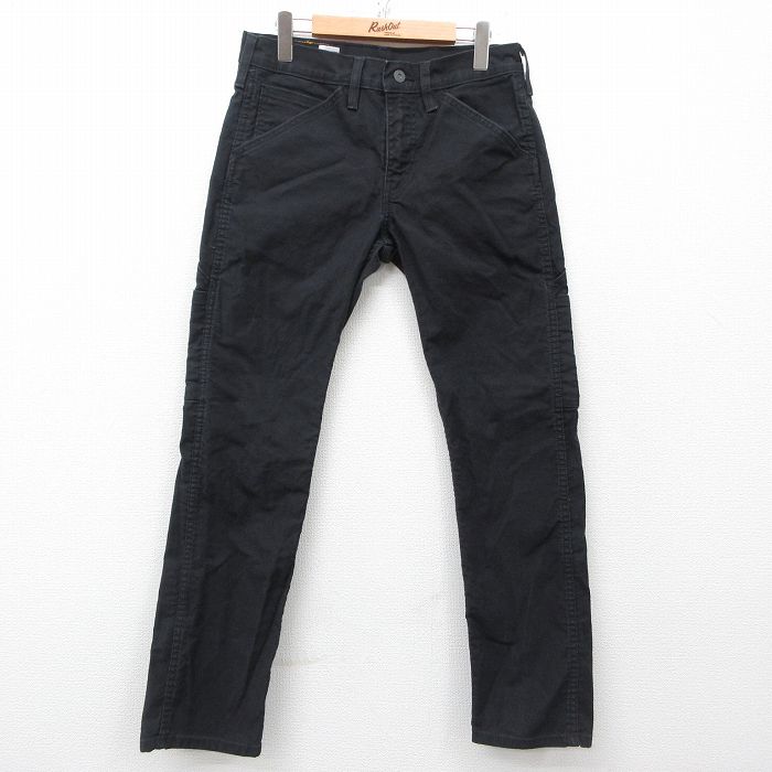 W32★古着 リーバイス Levis パンツ メンズ 黒 ブラック 25mar29 中古 ボトムス ロング
