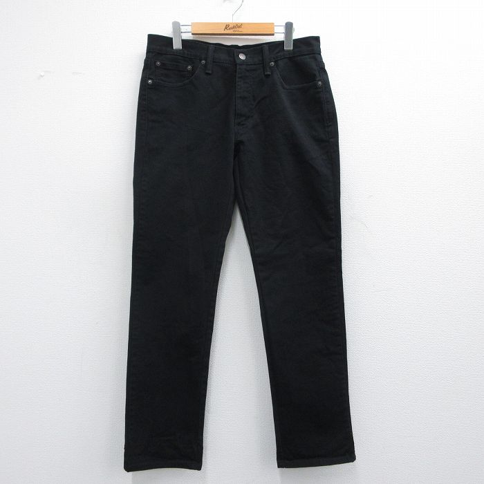 W35★古着 リーバイス Levis 541 ジーンズ メンズ 黒 ブラック デニム 25mar29 中古 ボトムス ジーパン Gパン ロング パンツ