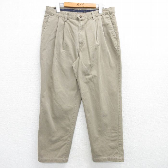 W34★古着 ドッカーズ パンツ メンズ 00年代 00s ベージュ カーキ 25apr02 中古 ボトムス ロング