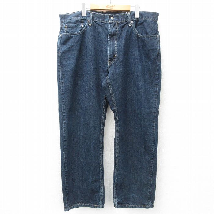W41★古着 リーバイス Levis 559 ジーンズ メンズ 大きいサイズ コットン 紺 ネイビー デニム 25apr01 中古 ボトムス ジーパン Gパン ロング パンツ