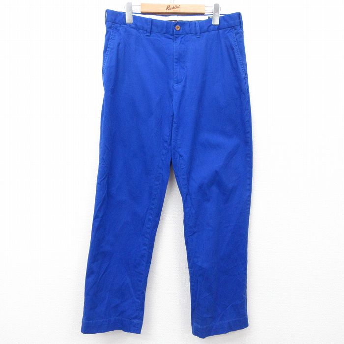 W31★古着 ラルフローレン Ralph Lauren ポロゴルフ ブランド パンツ メンズ 青 ブルー 25apr01 中古 ボトムス ロング