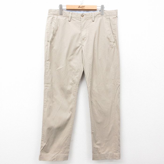 W34★古着 ラルフローレン Ralph Lauren ブランド パンツ メンズ ベージュ カーキ 25apr01 中古 ボトムス ロング