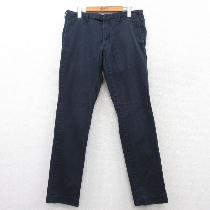 【50%OFF】W33★古着 ラルフローレン Ralph Lauren ブランド パンツ メンズ 紺 ネイビー 25apr01 中古 ボトムス ロング