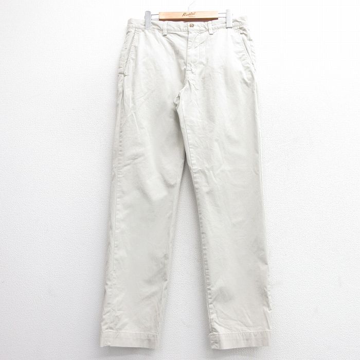 W31★古着 ラルフローレン Ralph Lauren ブランド パンツ メンズ 薄ベージュ カーキ 25apr02 中古 ボトムス ロング