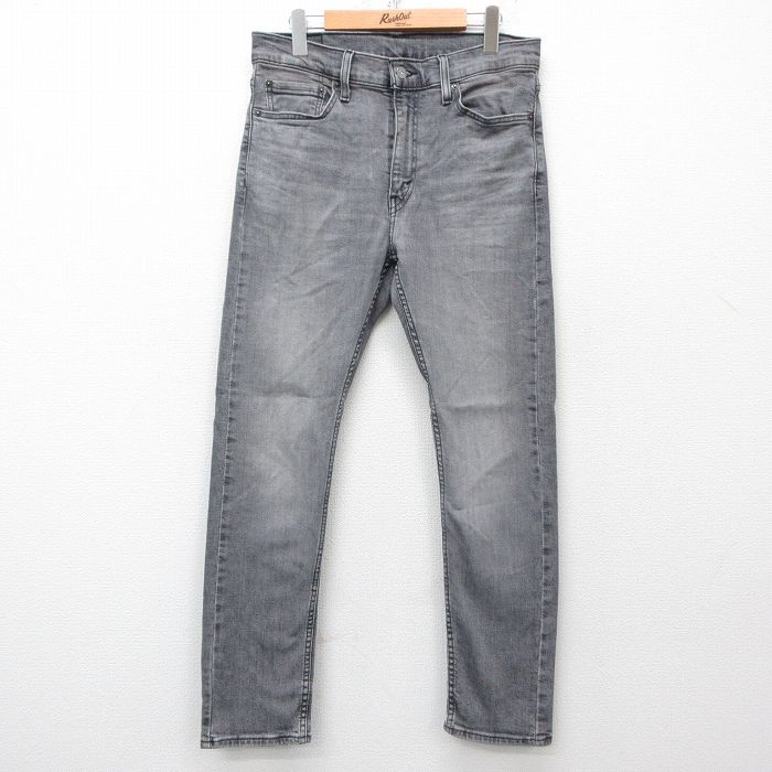 W32★古着 リーバイス Levis 510 ジーンズ メンズ 黒 ブラック デニム 25apr03 中古 ボトムス ジーパン Gパン ロング パンツ