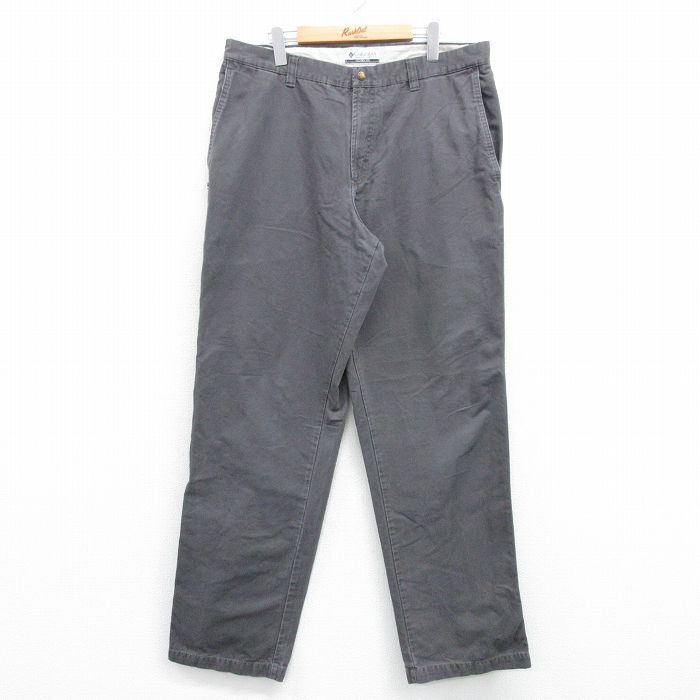 W36★古着 コロンビア COLUMBIA パンツ メンズ 00年代 00s ダック地 コットン グレー 25apr07 中古 ボトムス ロング