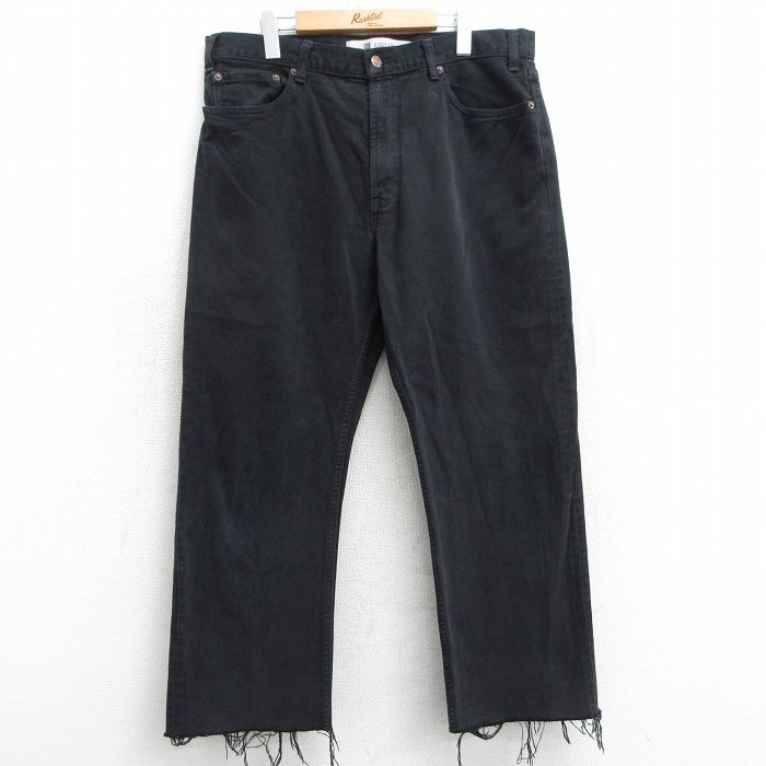 【50%OFF】W38★古着 ギャップ GAP ジーンズ メンズ 黒 ブラック 25apr10 中古 ボトムス ジーパン Gパン ロング パンツ