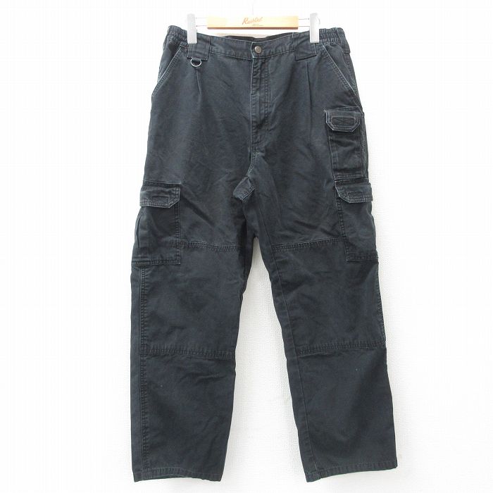 W35★古着 5.11 タクティカル カーゴ パンツ メンズ ダック地 コットン 黒 ブラック 25apr10 中古 ボトムス ロング