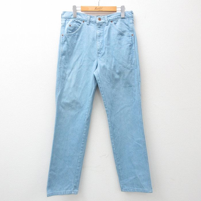 【50%OFF】W33★古着 ランズエンド ジーンズ メンズ 90年代 90s コットン USA製 紺 ネイビー デニム 25apr10 中古 ボトムス ジーパン Gパン ロング パンツ