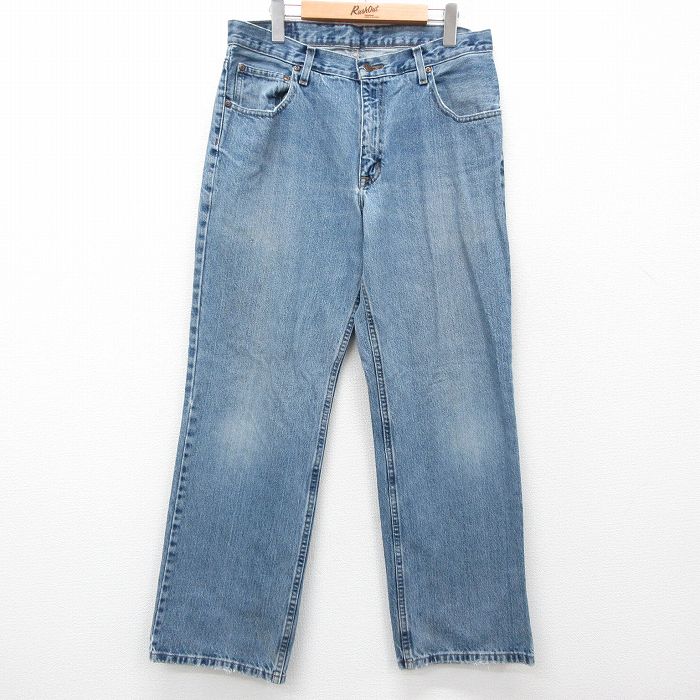 W33★古着 アリゾナジーンズ ジーンズ メンズ 紺 ネイビー デニム 25apr11 中古 ボトムス ジーパン Gパン ロング パンツ