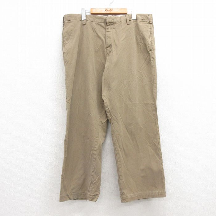 W38★古着 バナナリパブリック BANANA REPUBLIC ブランド チノ パンツ チノパン メンズ コットン ベージュ系 カーキ 25apr11 中古 ボトムス ロング