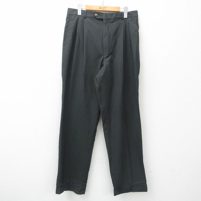 W34★古着 ラルフローレン Ralph Lauren チャップス ブランド スラックス パンツ メンズ グレー系 25apr12 中古 ボトムス ロング