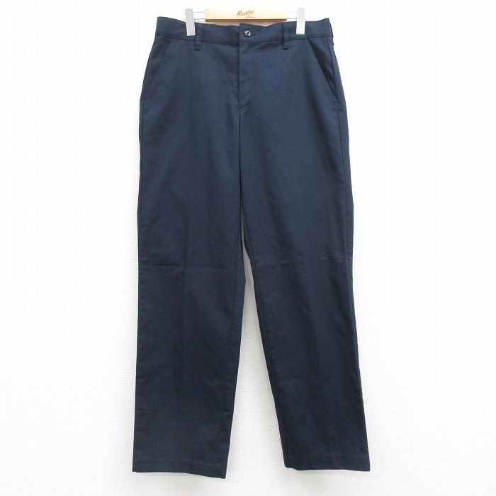 W34★古着 レッドキャップ ワーク パンツ メンズ 濃紺 ネイビー 25apr12 中古 ボトムス ロング