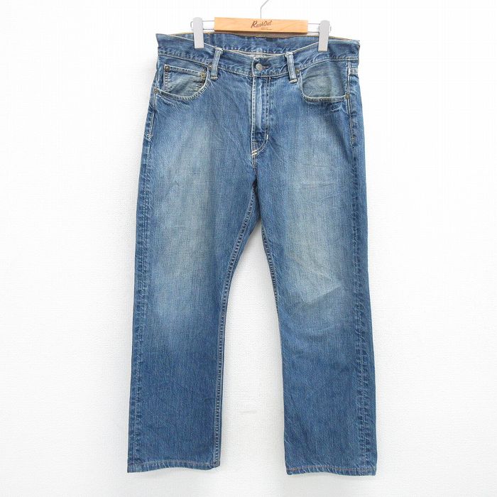 W35★古着 ラルフローレン Ralph Lauren ブランド ジーンズ メンズ 紺 ネイビー デニム 25apr14 中古 ボトムス ジーパン Gパン ロング パンツ