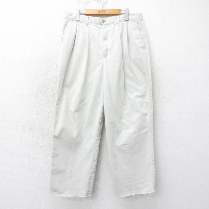 W36★古着 ドッカーズ パンツ メンズ 00年代 00s コットン 薄ベージュ カーキ 25apr14 中古 ボトムス ロング