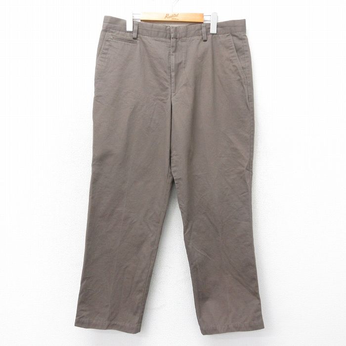 【50%OFF】W36★古着 ドッカーズ パンツ メンズ コットン 茶 ブラウン 25apr14 中古 ボトムス ロング