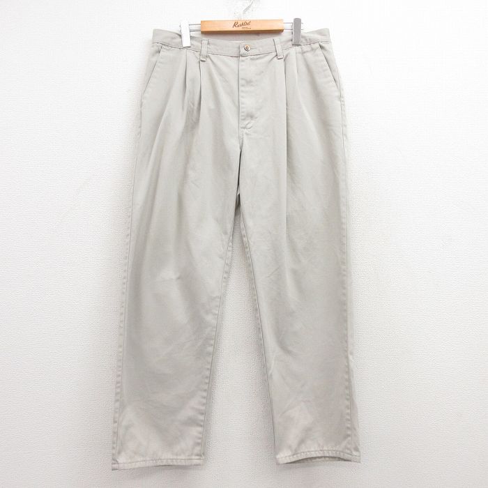 W35★古着 チノ パンツ チノパン メンズ ベージュ系 カーキ 25apr15 中古 ボトムス ロング