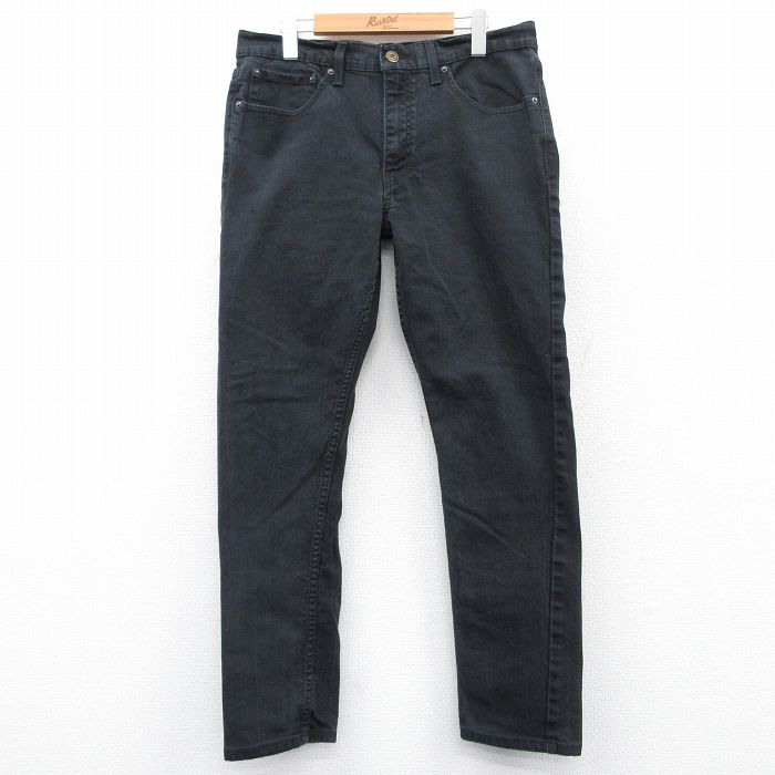 W33★古着 リーバイス Levis ジーンズ メンズ 黒 ブラック デニム 25apr15 中古 ボトムス ジーパン Gパン ロング パンツ