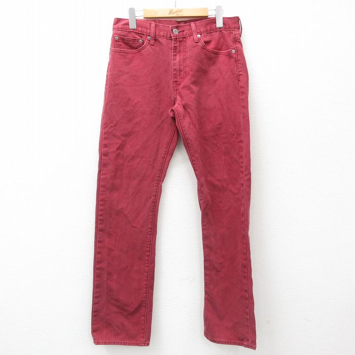W31★古着 リーバイス Levis パンツ コットン エンジ 25apr16 中古 メンズ ボトムス ロング