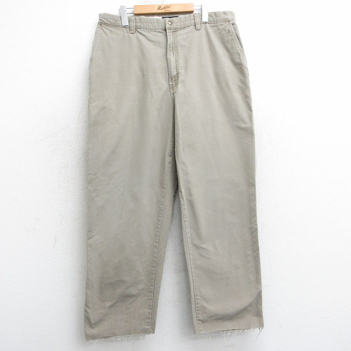 W36★古着 コロンビア COLUMBIA パンツ メンズ ダック地 コットン ベージュ カーキ 25apr17 中古 ボトムス ロング