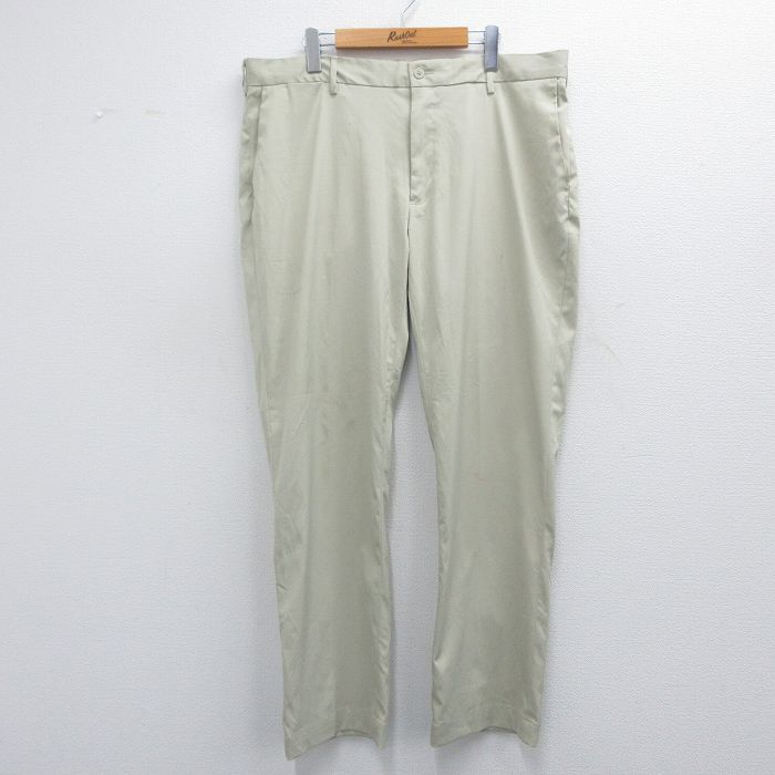 W40★古着 ラルフローレン Ralph Lauren ブランド パンツ メンズ 大きいサイズ ベージュ カーキ 25apr18 中古 ボトムス ロング