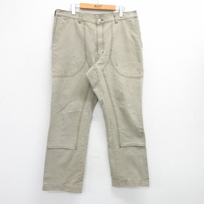 W38★古着 パタゴニア patagonia パンツ メンズ 90年代 90s ダック地 コットン ベージュ系 カーキ 【spe】 25apr18 中古 ボトムス ロング