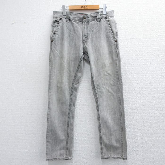 【50%OFF】W34★古着 リーバイス Levis ジーンズ メンズ コットン グレー デニム 25apr19 中古 ボトムス ジーパン Gパン ロング パンツ