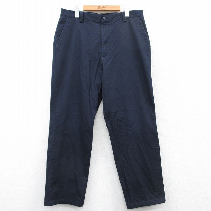 W36★古着 ドッカーズ パンツ メンズ コットン 濃紺 ネイビー 25apr19 中古 ボトムス ロング