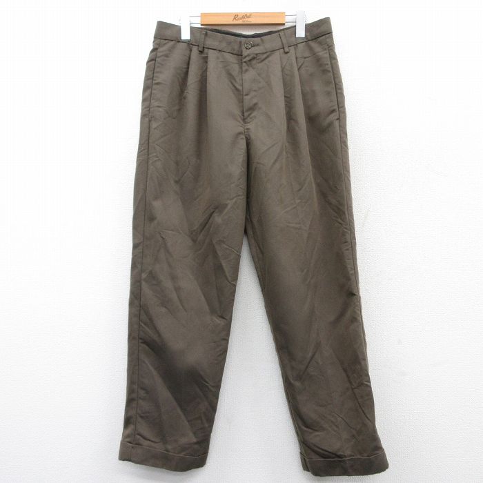 W33★古着 ドッカーズ パンツ メンズ 00年代 00s 濃ベージュ カーキ 25apr19 中古 ボトムス ロング