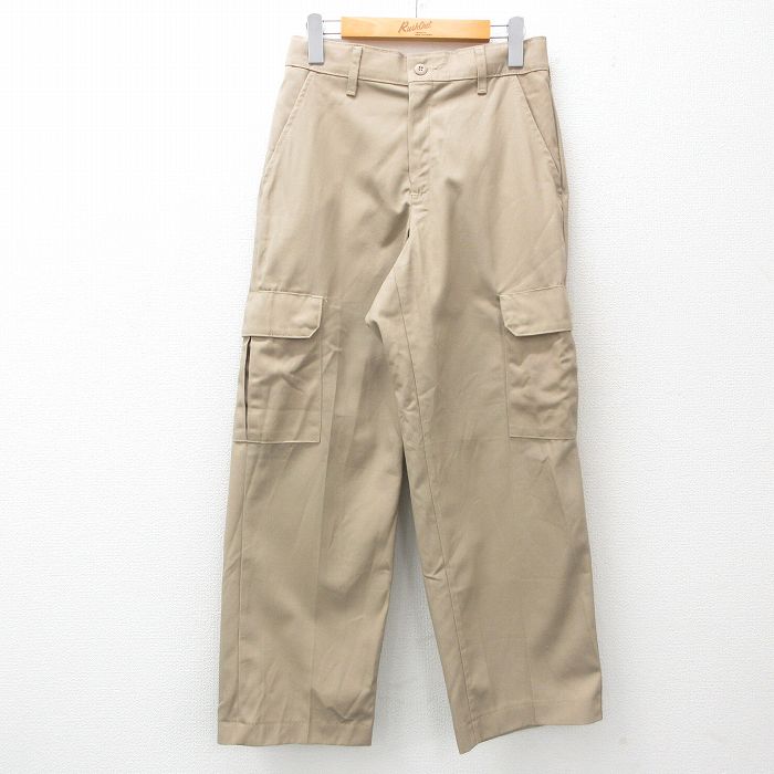 【20%OFF】W29★古着 レッドキャップ ワーク カーゴ パンツ メンズ ベージュ系 カーキ 25apr21 中古 ボトムス ロング