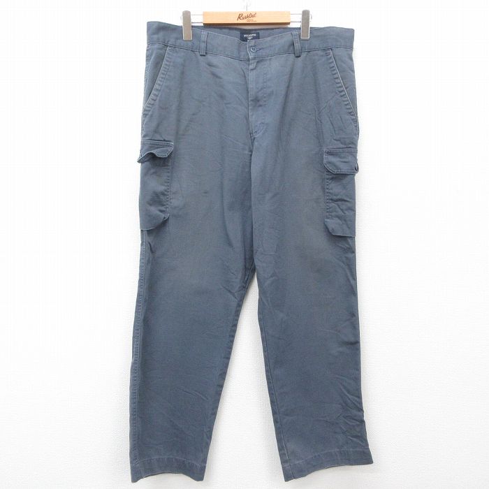【50%OFF】W38★古着 ドッカーズ カーゴ パンツ メンズ 00年代 00s コットン 紺系 ネイビー 25apr21 中古 ボトムス ロング