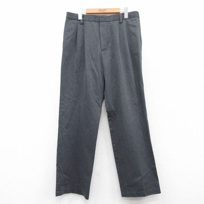 W34★古着 ドッカーズ スラックス パンツ メンズ 濃グレー 25apr23 中古 ボトムス ロング