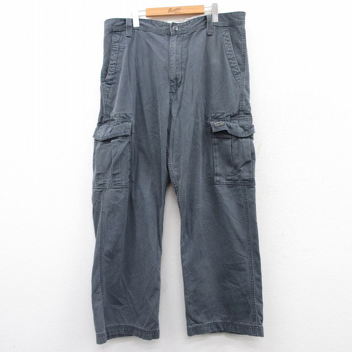 W39★古着 リーバイス Levis カーゴ パンツ メンズ コットン グレー系 【spe】 25apr22 中古 ボトムス ロング