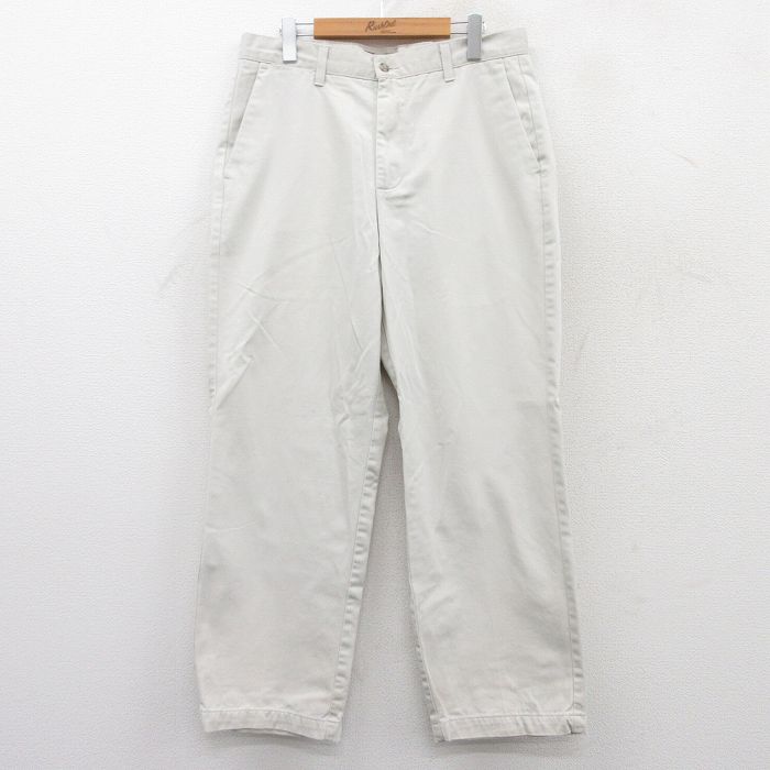 W34★古着 ドッカーズ チノ パンツ チノパン メンズ 00年代 00s コットン 白系 ホワイト 25apr23 中古 ボトムス ロング