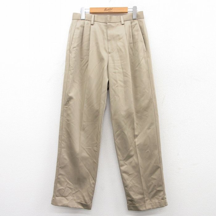 W29★古着 ドッカーズ スラックス パンツ メンズ コットン ベージュ カーキ 25apr23 中古 ボトムス ロング