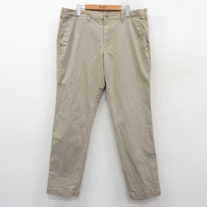 W36★古着 ギャップ GAP パンツ メンズ ベージュ カーキ 25apr23 中古 ボトムス ロング