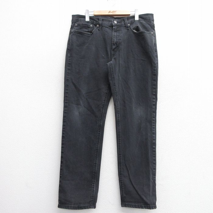 W35★古着 リーバイス Levis 541 ジーンズ メンズ 黒 ブラック デニム 25apr23 中古 ボトムス ジーパン Gパン ロング パンツ