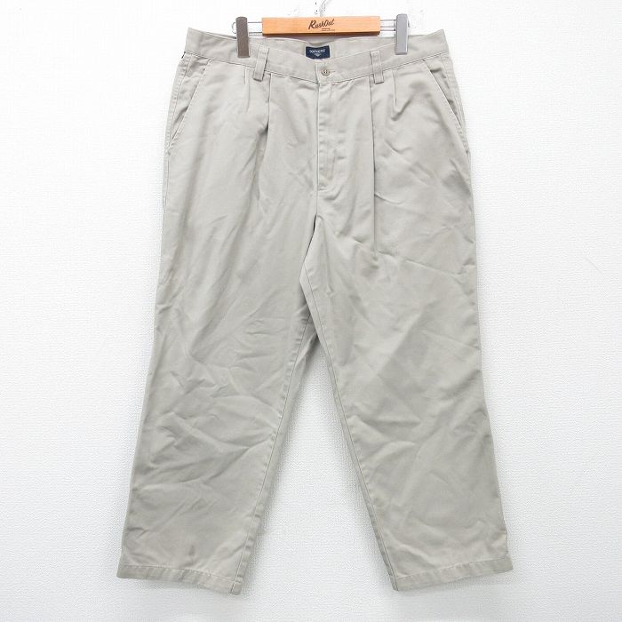 W36★古着 ドッカーズ チノ パンツ チノパン メンズ 薄ベージュ カーキ 25apr23 中古 ボトムス ロング