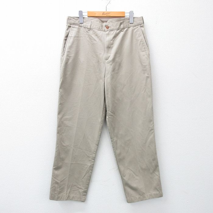 W34★古着 FARAH チノ パンツ チノパン メンズ 90年代 90s コットン ベージュ カーキ 25apr23 中古 ボトムス ロング