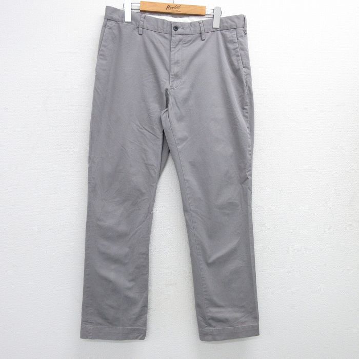 W34★古着 ラルフローレン Ralph Lauren ブランド パンツ メンズ グレー 25apr23 中古 ボトムス ロング