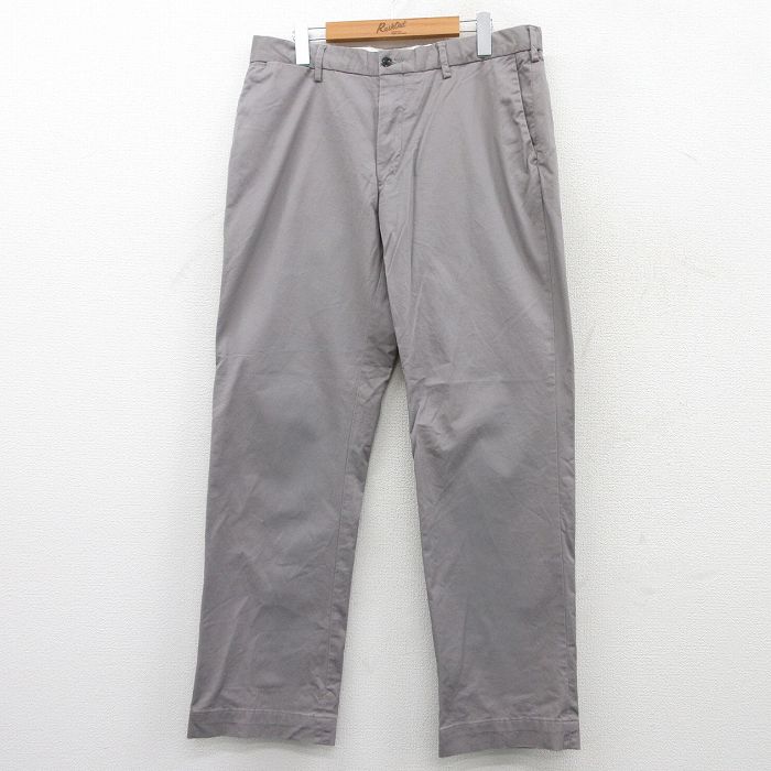 W34★古着 ラルフローレン Ralph Lauren ブランド パンツ メンズ グレー 25apr23 中古 ボトムス ロング