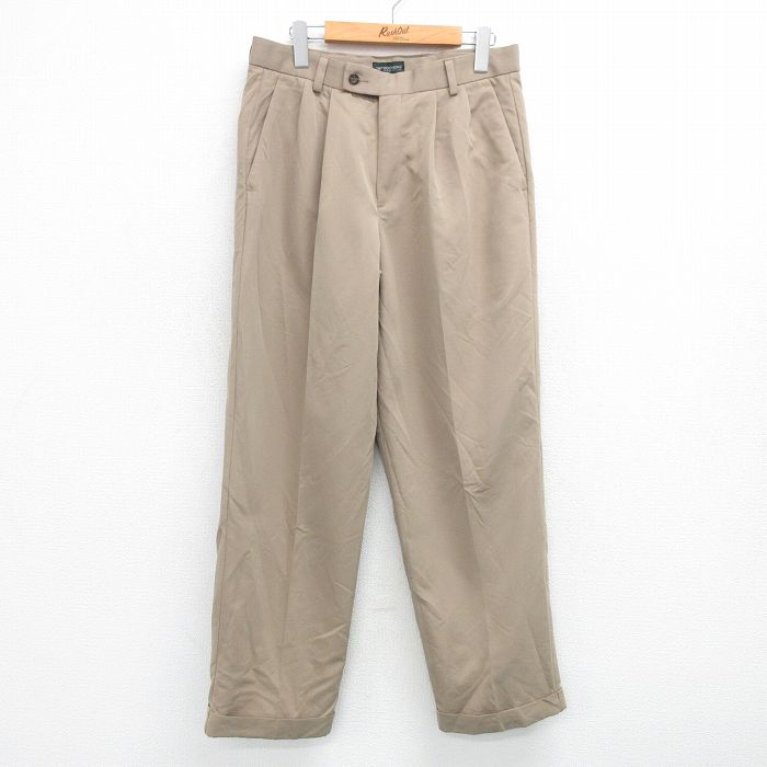 W31★古着 ドッカーズ パンツ メンズ 濃ベージュ カーキ 25apr23 中古 ボトムス ロング