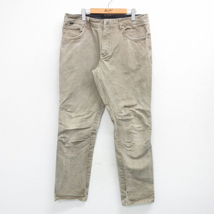 W37★古着 KUHL パンツ メンズ ダブルニー ベージュ系 カーキ 25apr23 中古 ボトムス ロング