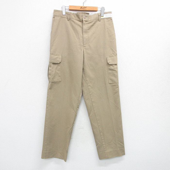 W33★古着 レッドキャップ ワーク カーゴ パンツ メンズ 00年代 00s ベージュ カーキ 25apr23 中古 ボトムス ロング